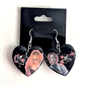 'Lisa Frankenstein' Handmade Heart Earrings